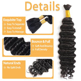 YUZHU Deep Wave Human Hair Brading Hiar 100g/pc Human Hair Bundles