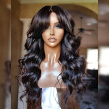 YUZHU Beginner Friendly | 4x4 Glueless Lace Loose Wave Closure Wig with Bang