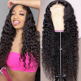 Water Wave 4x4 Lace Front Wig Remy Human Hair Wigs