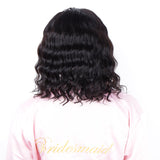 YUZHU Body Wave Short Bob Lace Front Wigs Human Hai 4x1 T Part Brazilian Glueless HD Wigs 12inch