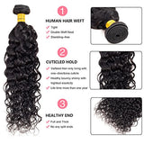 Water Wave 3 Bundles Brazilian Virgin Human Hair Bundles Natural Color