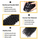 Water Wave 3 Bundles with 4x4 Closure Brazilian Virgin Human Hair Bundles Natural Color