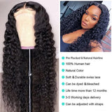 Water Wave Lace Front Wigs 4x4 Remy Human Hair Wig 150% Hair Density