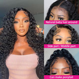 Water Wave Lace Front Wigs 4x4 Remy Human Hair Wig 150% Hair Density