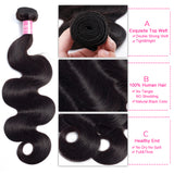 YUZHU Body Wave 1 Bundle Human Hair Bundles 100g/bundle Natural Color