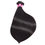 Straight Hair 3 Bundles Brazilian Virgin Human Hair Bundles Natural Color