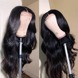 YUZHU Body Wave 4x4 Lace Front Human Hair Wigs