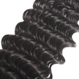 YUZHU Brazilian Deep Wave Human Hair 3 Bundle Natural Black