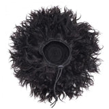 YUZHU Afro Puff Kinky Human Hair Drawstring Ponytail Extension